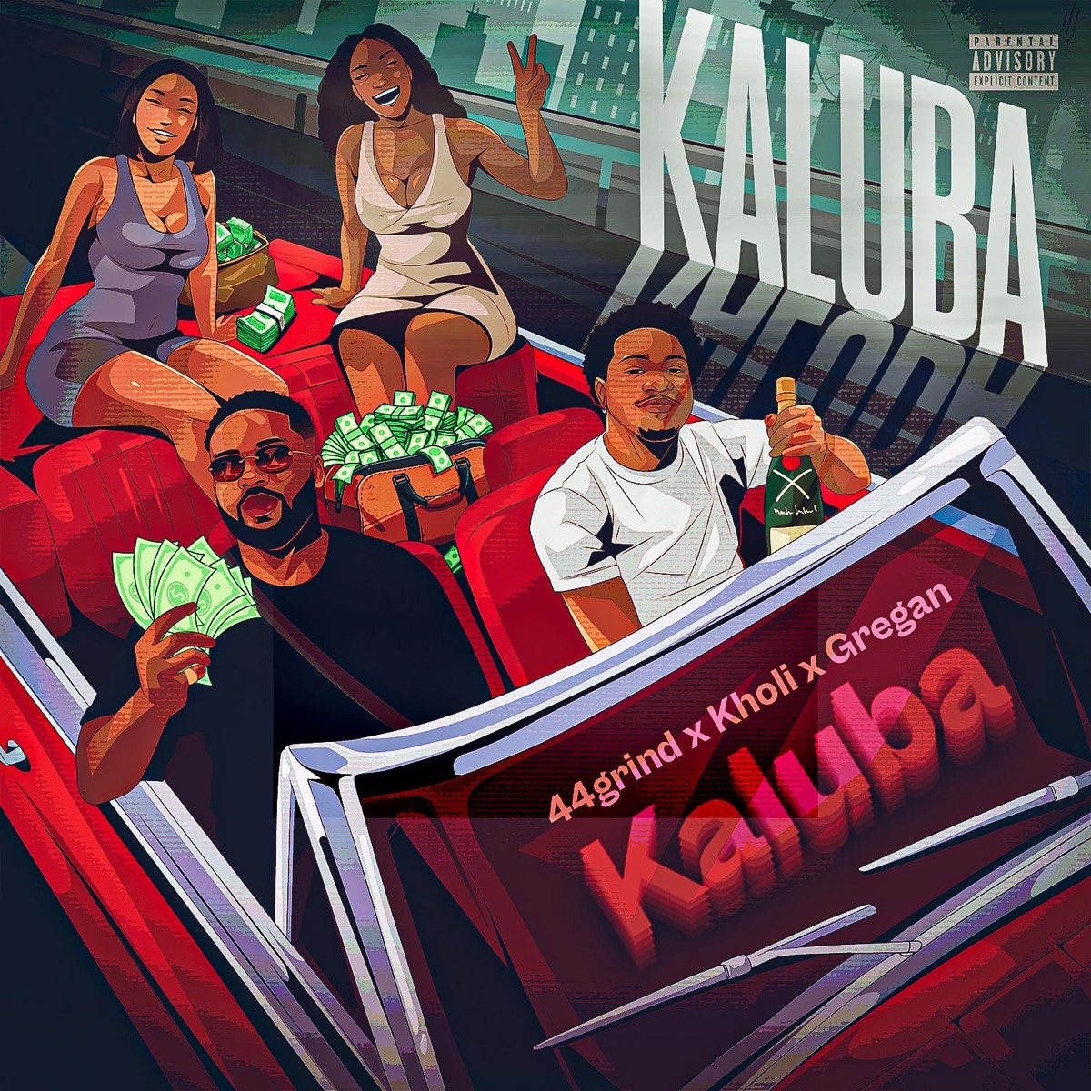 Official cover art for the single “Kaluba” by 44grind x Kholi x Gregan.